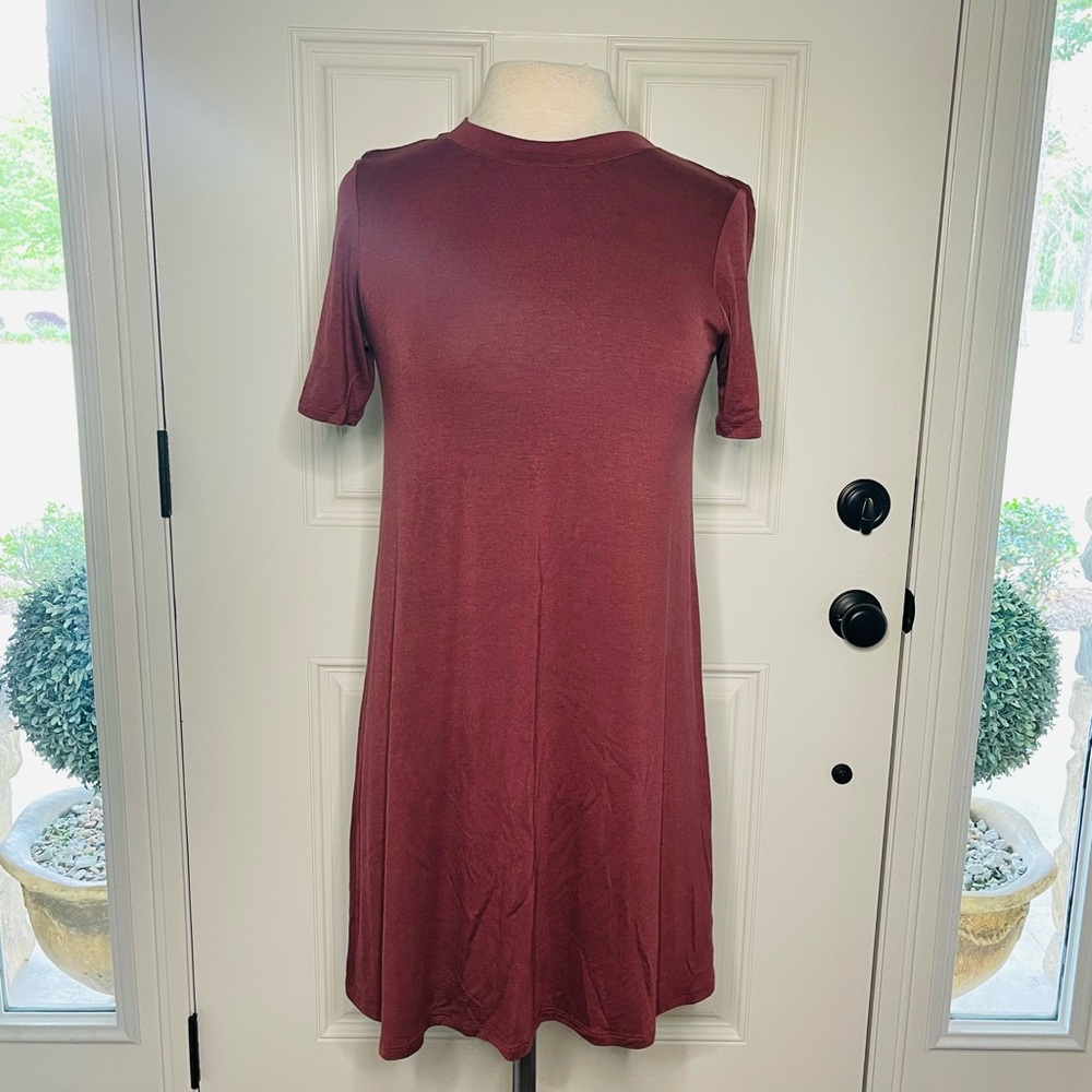 NWT Caralase Women’s T-Shirt Dress with Striped Detail on Back - Size Medium